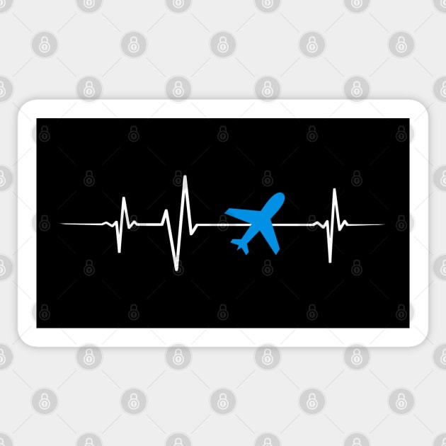 Heartbeat - Travel Sticker by InfiniTee Design